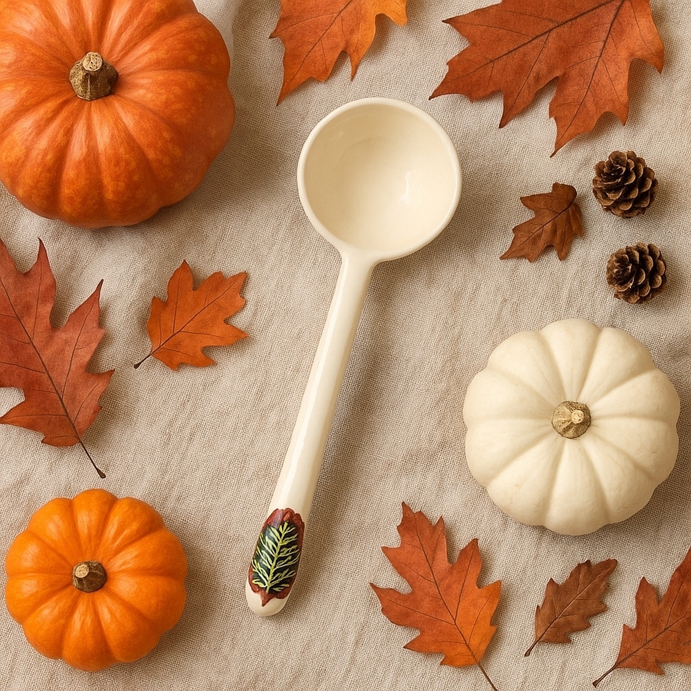 Bella Casa by Ganz Turkey Tureen Replacement Ladle – Ceramic Fall Thanksgiving